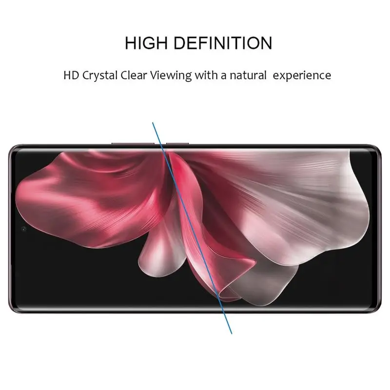 Picture of vivo V30e 5G Full Glue 9D Curved Tempered Glass Screen Protector Edge to Edge Fit Protection Tempered Glass (Black)