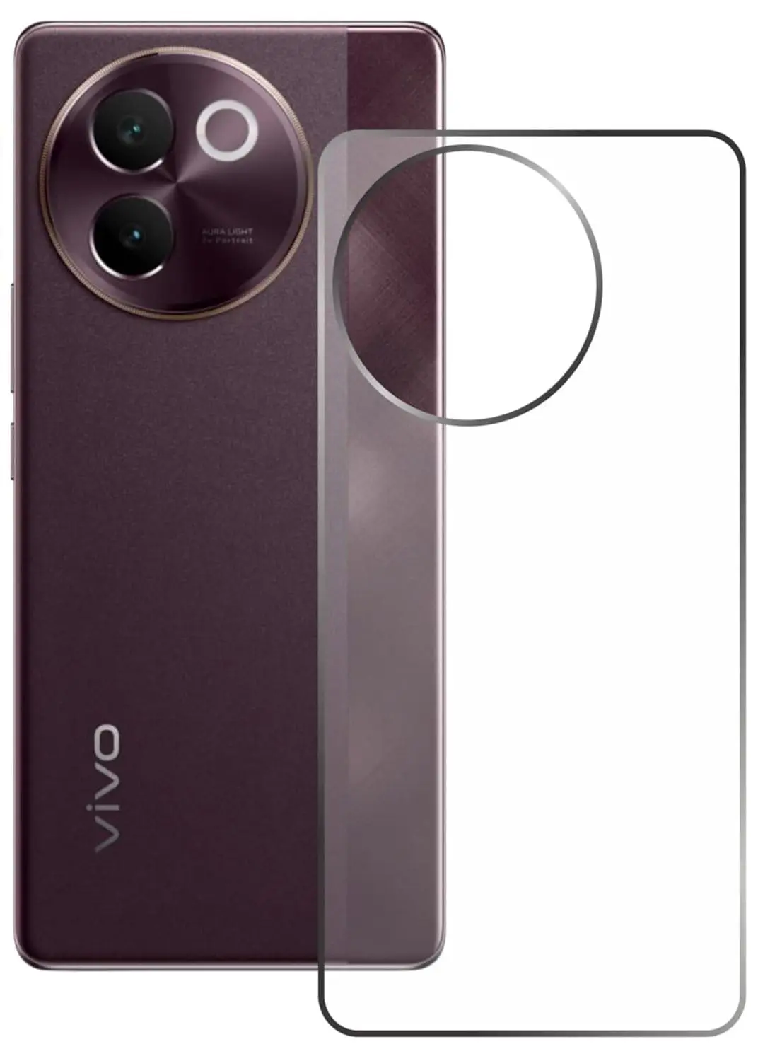 Picture of 3in1 Protector Combo Pack for vivo V30e 5G (A+ GRADE) UV Glass Screen Protector + Back Protector Film + Camera Glass Protector)