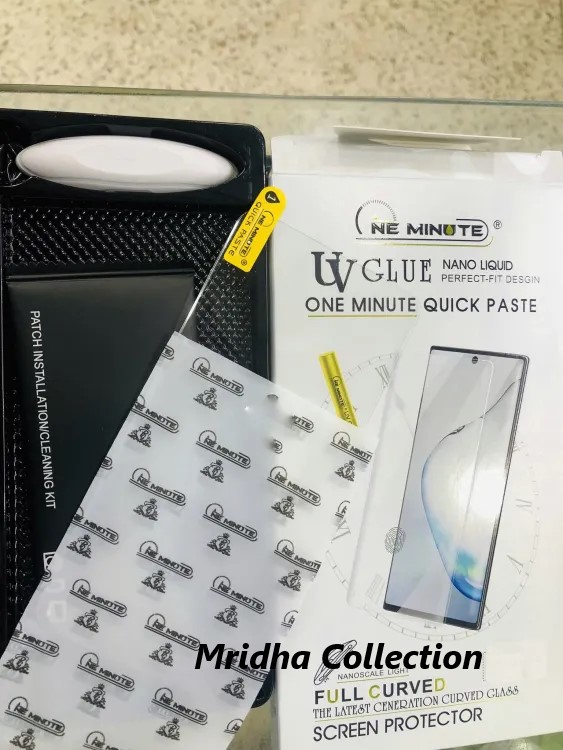 Picture of vivo V30e 5G (A+ GRADE) Premium UV Tempered Glass Screen Protector Curved with Liquid Glue and UV Light -Transparent Clear