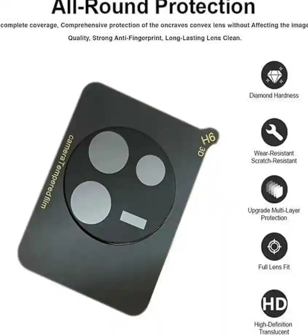 Picture of 2in1 Protector Combo Pack for vivo V30e 5G (Front Hydrogel Screen Protector Poly + 3D Camera Lens Protector Glass)