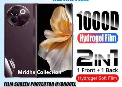 Picture of 2in1 Protector Combo Pack for vivo V30e 5G (Front Hydrogel Protector Poly + Back Hydrogel Protector Poly)