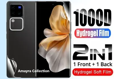 Picture of 2in1 Protector Combo Pack for vivo V30 5G (Front Hydrogel Protector Poly + Back Hydrogel Protector Poly)