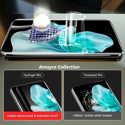 Picture of 2in1 Protector Combo Pack for vivo V30 5G (Front Hydrogel Screen Protector Poly + 3D Camera Lens Protector Glass)