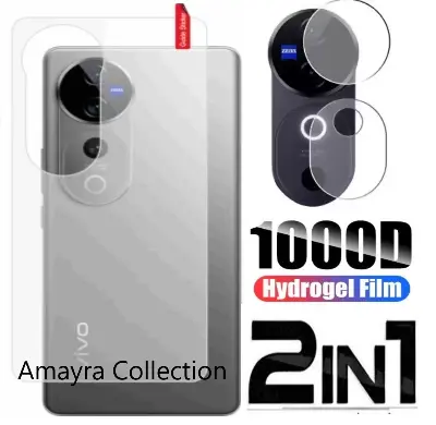 Picture of 2in1 Back Protector Combo Pack for vivo vivo V40 5G (Back Hydrogel Poly Protector + Camera Lens Protector)