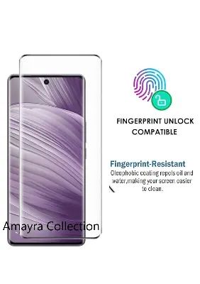 Picture of vivo V40 5G Full Glue 9D Curved Tempered Glass Screen Protector Edge to Edge Fit Protection Tempered Glass (Black)