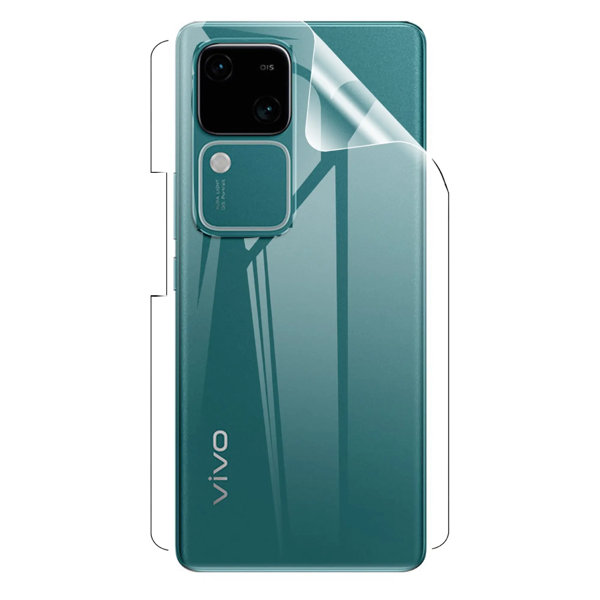 Picture of vivo V30 5G TPU Protective Film Hydrogel Back Poly Protector Screen Protector Anti-Shatter / High Definition (Back Poly)