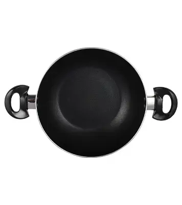 Picture of Topper Nonstick Glamour Deep Fry Pan with Lid (Black) 24 cm