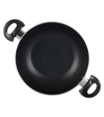 Picture of Topper Nonstick Glamour Deep Fry Pan with Lid (Black) 24 cm