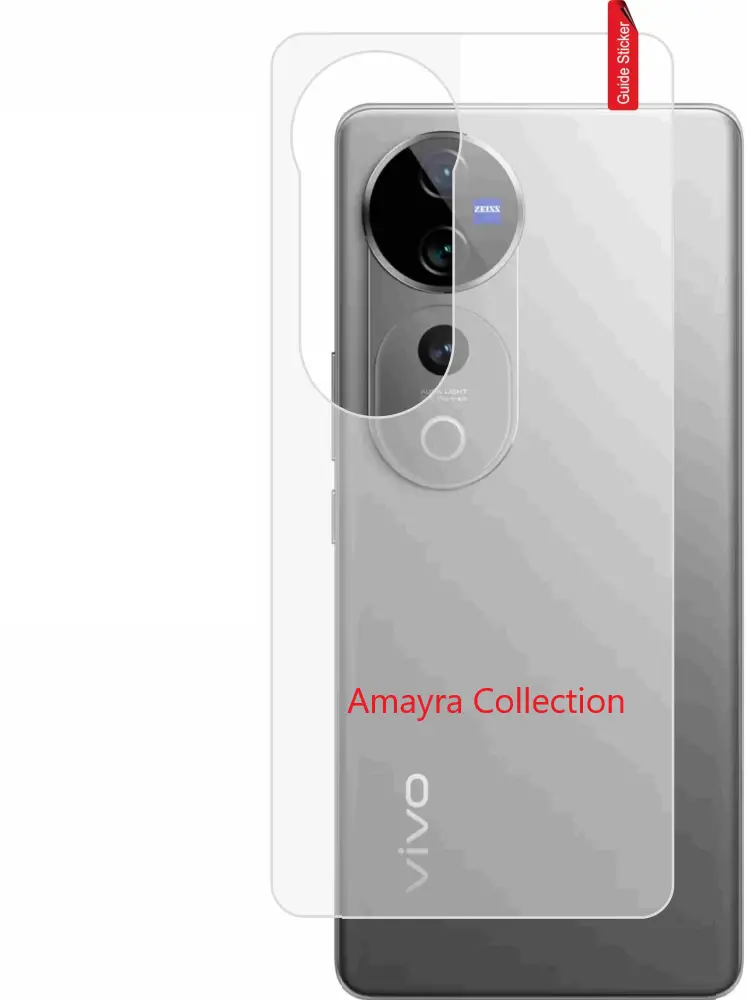 Picture of 3in1 Protector Combo Pack for vivo V40 Pro 5G (Front Hydrogel Screen Protector Poly + Back Hydrogel Poly Protector + Camera Lens Protector)