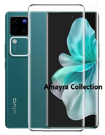 Picture of 2in1 Protector Combo Pack for vivo V30 5G (A+ GRADE) UV Glass Screen Protector + Camera Protector Lens