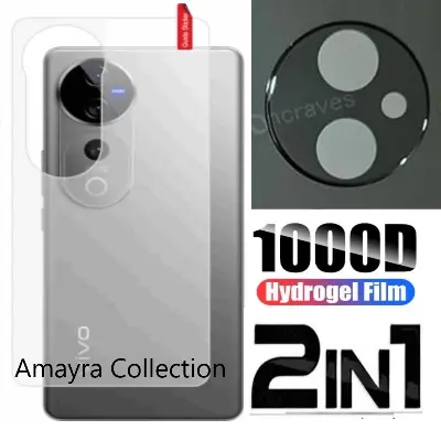 Picture of 2in1 Back Protector Combo Pack for vivo V40 5G (Back Hydrogel Poly Protector + 3D Camera Lens Protector Glass)