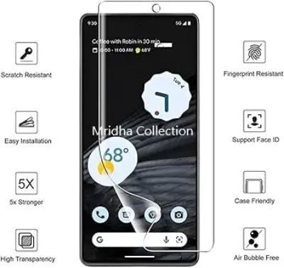 Picture of 3in1 Protector Combo Pack for Xiaomi Redmi Note 14 Pro 5G (Front Hydrogel Screen Protector Poly + Back Hydrogel Poly Protector + 3D Camera Lens Protector)