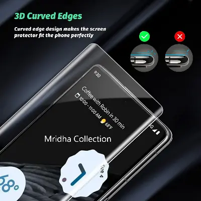 Picture of Xiaomi Redmi Note 14 Pro 5G (A+ GRADE) Premium UV Tempered Glass Screen Protector Curved with Liquid Glue and UV Light -Transparent Clear