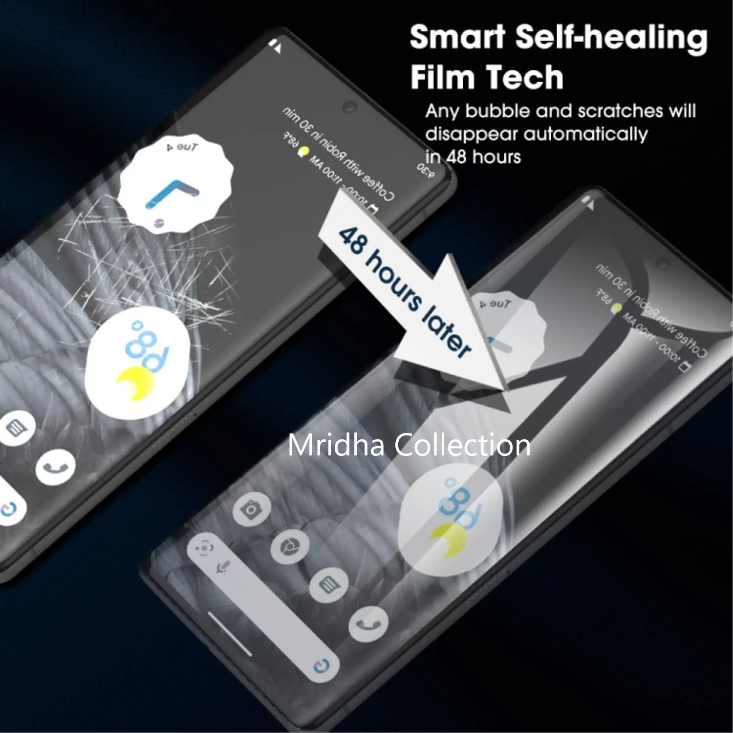 Picture of Xiaomi Redmi Note 14 Pro 5G TPU Protective Film Hydrogel Front Poly Protector Screen Protector Anti-Shatter / High Definition (Front Poly)