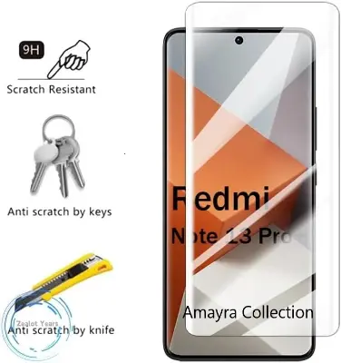 Picture of Xiaomi Redmi Note 14 Pro+ 5G / Xiaomi Redmi Note 14 Pro Plus 5G Full Glue 9D Curved Tempered Glass Screen Protector Edge to Edge Fit Protection Tempered Glass (Black)