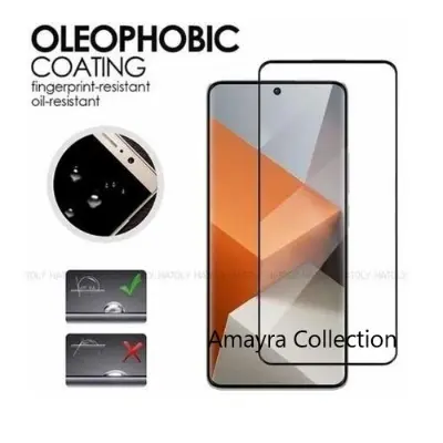 Picture of Xiaomi Redmi Note 14 Pro+ 5G / Xiaomi Redmi Note 14 Pro Plus 5G Full Glue 9D Curved Tempered Glass Screen Protector Edge to Edge Fit Protection Tempered Glass (Black)