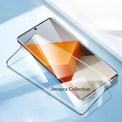 Picture of Xiaomi Redmi Note 13 Pro+ 5G / Xiaomi Redmi Note 13 Pro Plus 5G Full Glue 9D Curved Tempered Glass Screen Protector Edge to Edge Fit Protection Tempered Glass (Black)