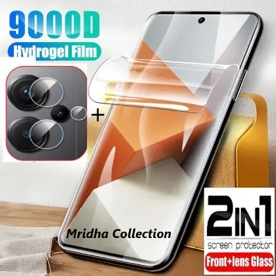 Picture of 2in1 Protector Combo Pack for Xiaomi Redmi Note 13 Pro+ 5G / Xiaomi Redmi Note 13 Pro Plus 5G (Front Hydrogel Screen Protector Poly + Camera Lens Protector)