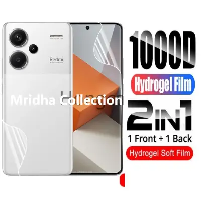 Picture of 2in1 Protector Combo Pack for Xiaomi Redmi Note 13 Pro+ 5G / Xiaomi Redmi Note 13 Pro Plus 5G (Front Hydrogel Protector Poly + Back Hydrogel Protector Poly)