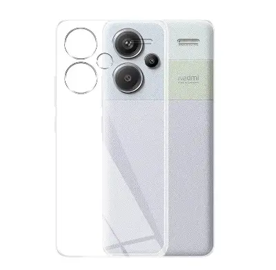Picture of Xiaomi Redmi Note 13 Pro+ 5G / Xiaomi Redmi Note 13 Pro Plus 5G Silicone Clear Case Soft Flexible TPU Rubber Bumper Shockproof Corners Transparent Clear Back Cover