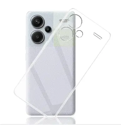 Picture of Xiaomi Redmi Note 13 Pro+ 5G / Xiaomi Redmi Note 13 Pro Plus 5G Silicone Clear Case Soft Flexible TPU Rubber Bumper Shockproof Corners Transparent Clear Back Cover