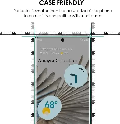 Picture of Google Pixel 7 Pro 5G (A+ GRADE) Premium UV Tempered Glass Screen Protector Curved with Liquid Glue and UV Light -Transparent Clear