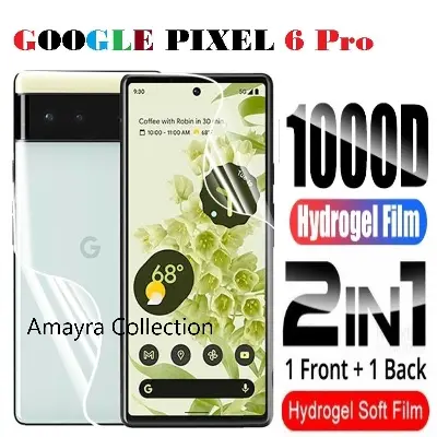 Picture of 2in1 Protector Combo Pack for Google Pixel 6 Pro 5G (Front Hydrogel Protector Poly + Back Hydrogel Protector Poly)