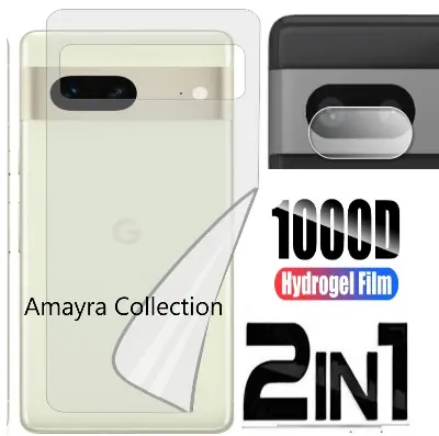Picture of 2in1 Back Protector Combo Pack for Google Pixel 7 5G (Back Hydrogel Poly Protector+Camera Lens Protector)