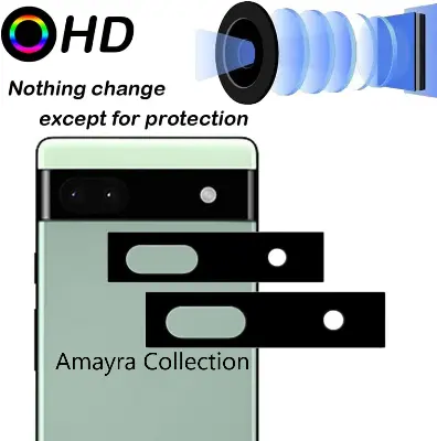 Picture of Google Pixel 7a 5G Back 9H Full Camera Lens Protector Rear 9H 3Da Camera Lens Protector,Upgraded HD,Clear Scratch Resistant [With Photo Friendly Flash Cut]