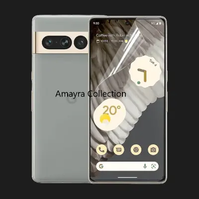 Picture of 3in1 Protector Combo Pack for Google Pixel 7 Pro 5G (Front Hydrogel Screen Protector Poly + Back Hydrogel Poly Protector + Camera Lens Protector)