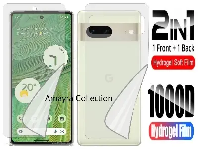 Picture of 2in1 Protector Combo Pack for Google Pixel 7a 5G (Front Hydrogel Protector Poly+Back Hydrogel Protector Poly)