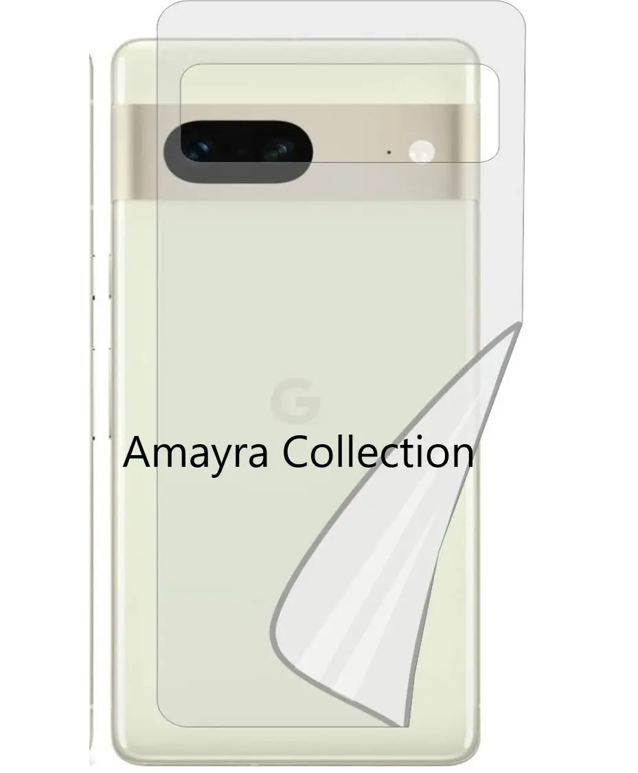 Picture of 3in1 Protector Combo Pack for Google Pixel 7a 5G (Front Hydrogel Screen Protector Poly+Back Hydrogel Poly Protector+9h Camera Lens Protector)