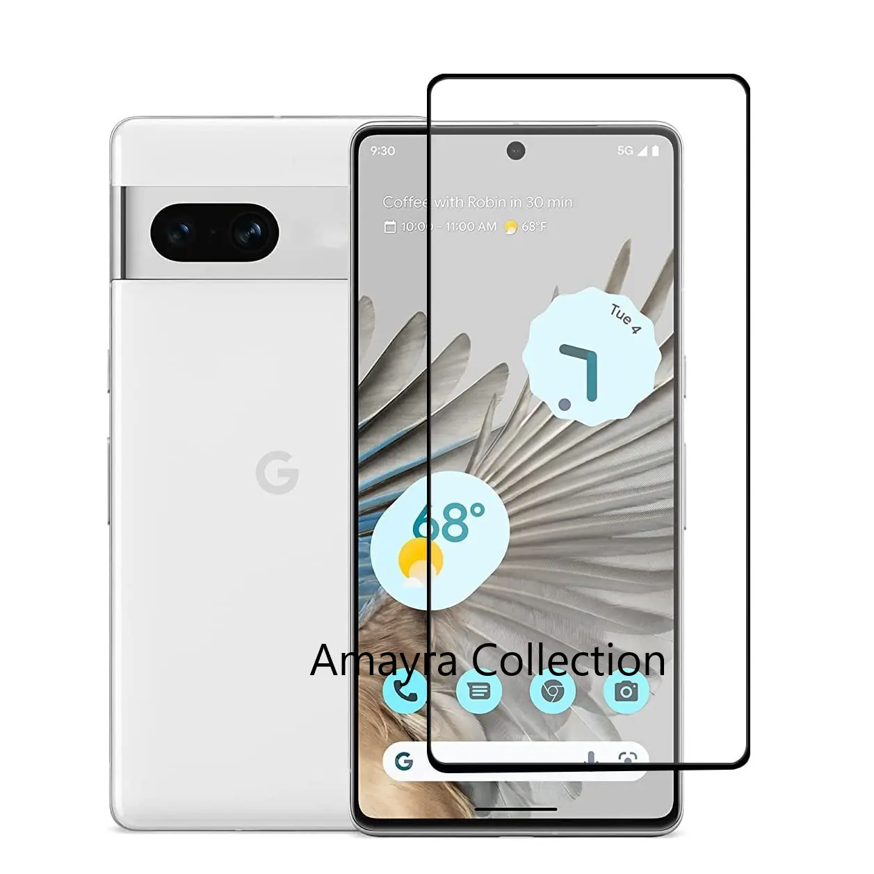 Picture of 2in1 Protector Combo Pack for Google Pixel 7 5G (5d Full Screen Protector Glass+9h Camera Lens Protector)