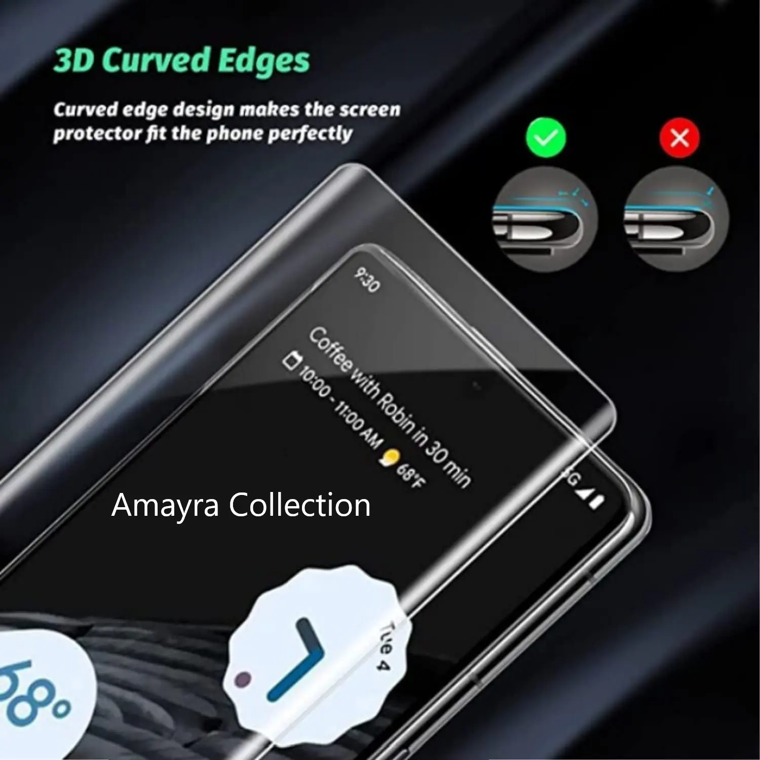 Picture of 2in1 Protector Combo Pack for Google Pixel 7 Pro 5G (Front Hydrogel Screen Protector Poly + Camera Lens Protector)