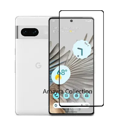 Picture of 3in1 Protector Combo Pack for Google Pixel 7 5G (5d Full Screen Protector Glass+Back Hydrogel Protector Poly+Camera Lens Protector)