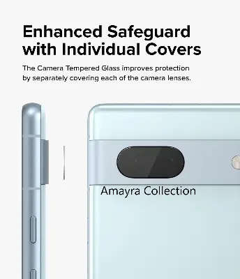 Picture of Google Pixel 7a 5G  Back Camera Lens Screen Protector Rear Camera Lens Screen Protector,Upgraded HD,Clear Scratch Resistant(Nano Poly)