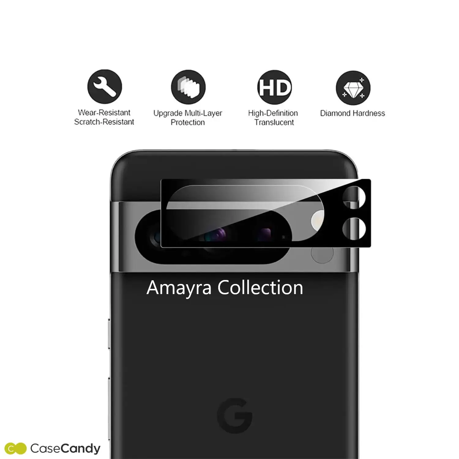 Picture of 2in1 Back Protector Combo Pack for Google Pixel 8 5G (Back Hydrogel Poly Protector+9h Camera Lens Protector)