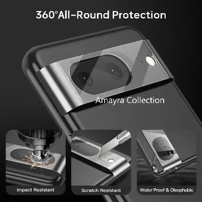 Picture of Google Pixel 8 5G  Back Camera Lens Screen Protector Rear Camera Lens Screen Protector,Upgraded HD,Clear Scratch Resistant(Nano Poly)