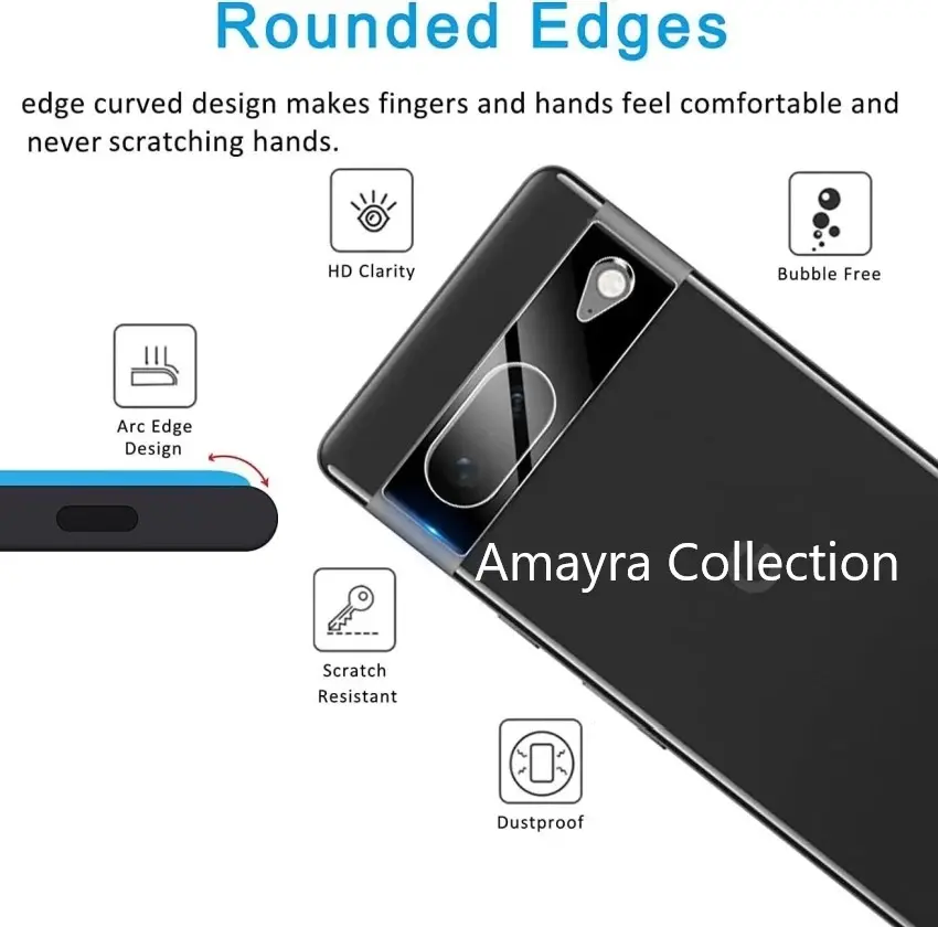 Picture of Google Pixel 7 Pro 5G Back Camera Lens Screen Protector Rear Camera Lens Screen Protector,Upgraded HD,Clear Scratch Resistant(Nano Poly)