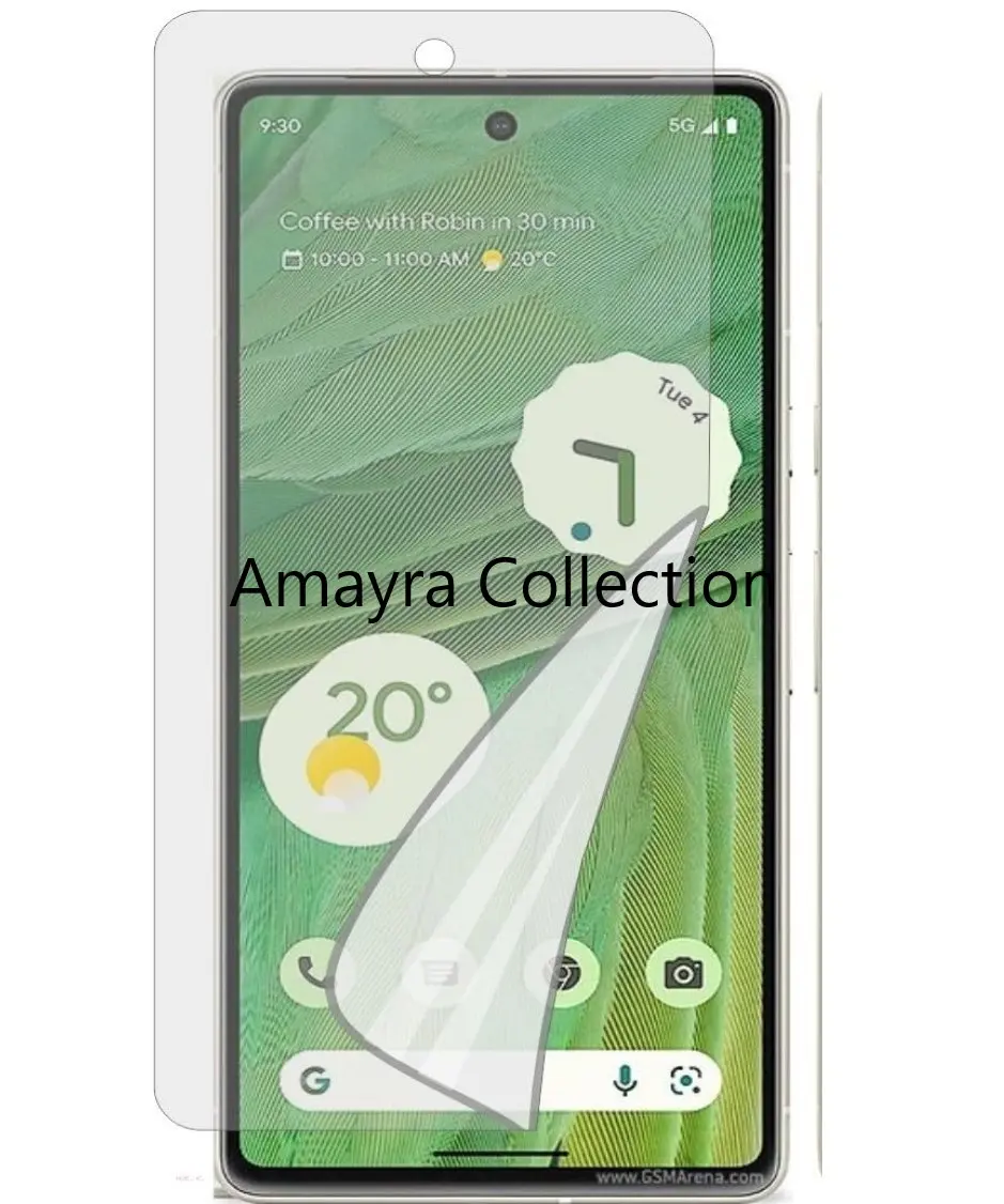 Picture of 3in1 Protector Combo Pack for Google Pixel 7 5G (Front Hydrogel Screen Protector Poly+Back Hydrogel Poly Protector+9h Camera Lens Protector)