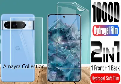Picture of 2in1 Protector Combo Pack for Google Pixel 8 Pro 5G (Front Hydrogel Protector Poly+Back Hydrogel Protector Poly)