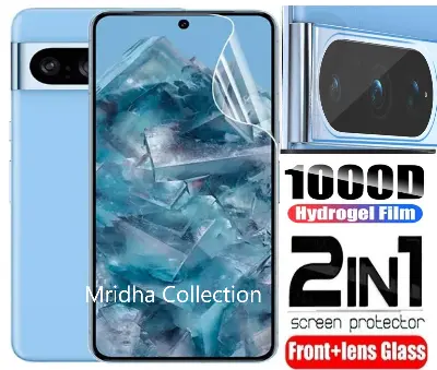 Picture of 2in1 Protector Combo Pack for Google Pixel 8 Pro 5G (Front Hydrogel Screen Protector Poly+Camera Lens Protector)
