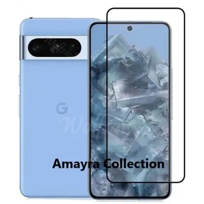 Picture of 3in1 Protector Combo Pack for Google Pixel 8a 5G (5d Full Screen Protector Glass+Back Hydrogel Protector Poly+Camera Lens Protector)