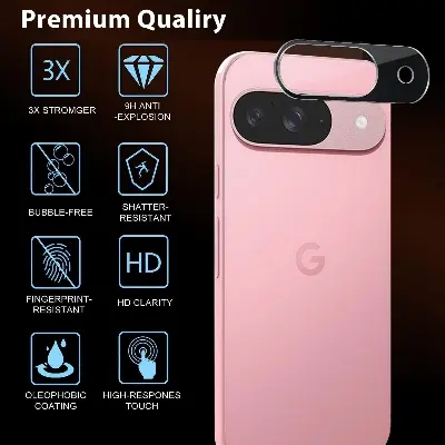 Picture of 2in1 Protector Combo Pack for Google Pixel 9 5G (Premium Full Screen Protector Glass+9h Camera Lens Protector)