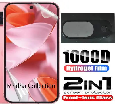 Picture of 2in1 Protector Combo Pack for Google Pixel 9 5G (Front Hydrogel Screen Protector Poly+9h Camera Lens Protector)