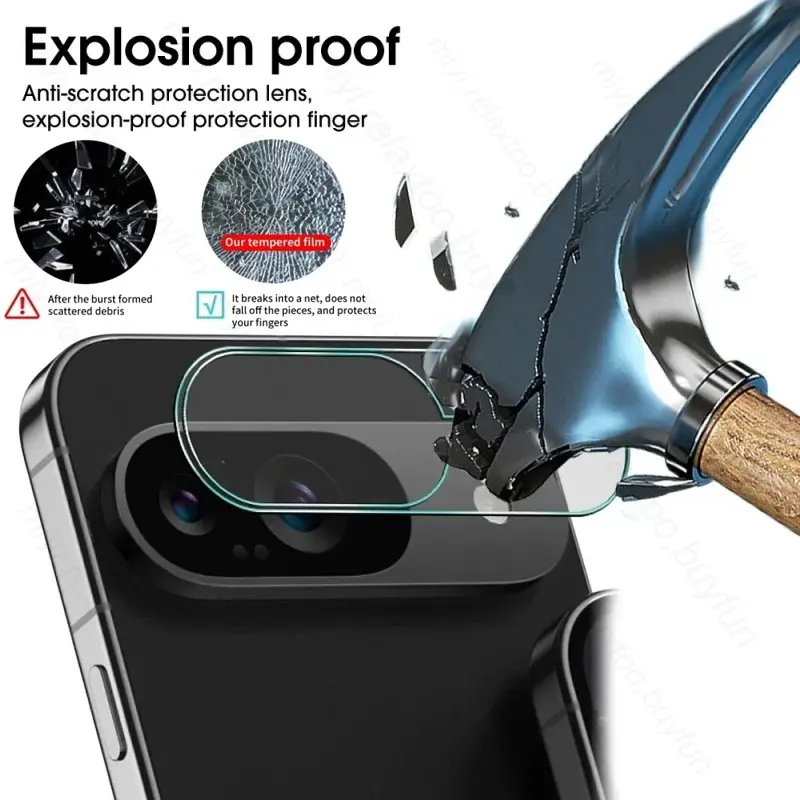 Picture of Google Pixel 9 Pro 5G  Back Camera Lens Screen Protector Rear Camera Lens Screen Protector,Upgraded HD,Clear Scratch Resistant(Nano Poly)
