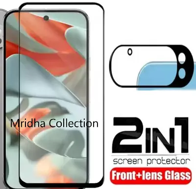 Picture of 2in1 Protector Combo Pack for Google Pixel 9 Pro 5G (Premium Full Screen Protector Glass+9h Camera Lens Protector)