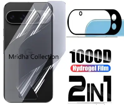 Picture of 2in1 Back Protector Combo Pack for Google Pixel 9 Pro 5G (Back Hydrogel Poly Protector+9h Camera Lens Protector)
