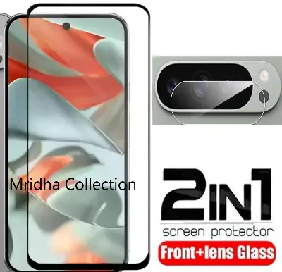 Picture of 2in1 Protector Combo Pack for Google Pixel 9 Pro 5G (5d Full Screen Protector Glass+ Camera Lens Protector)