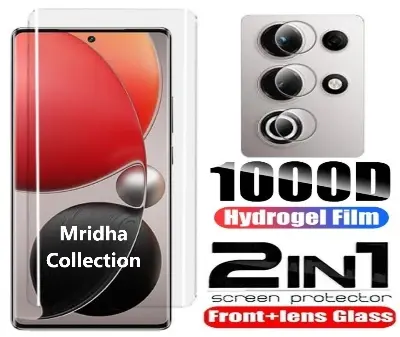 Picture of 2in1 Protector Combo Pack for itel S25 Ultra (A+ GRADE) UV Glass Screen Protector + Camera Protector Lens